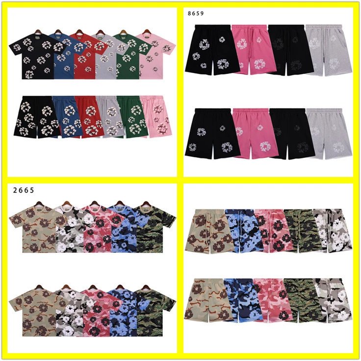Men's and women's short sleeve shorts suit