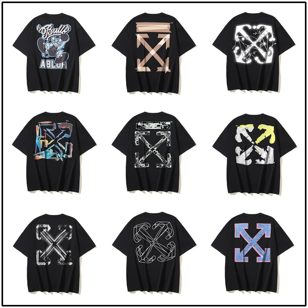 Short-sleeved male and female couples large size loose T-shirt