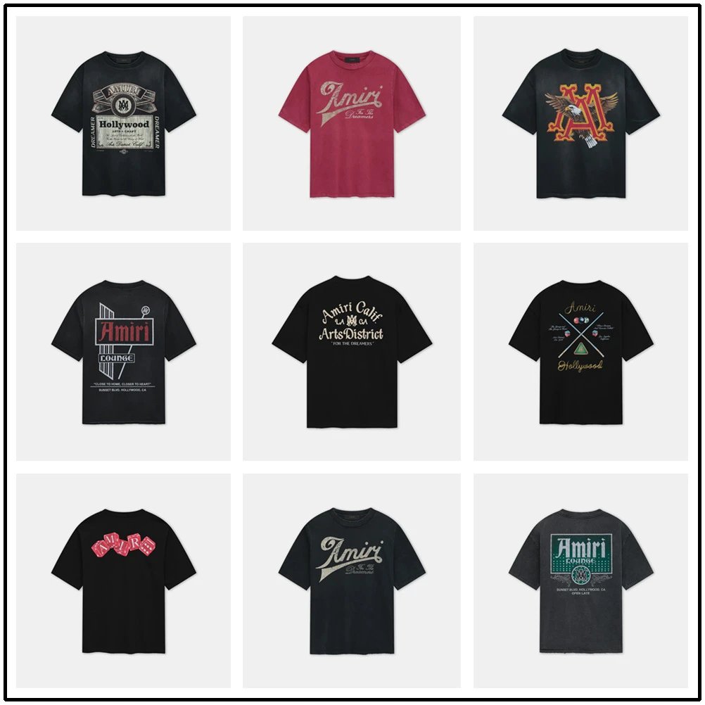 Washed distressed short-sleeved plus size men's youth T-shirt