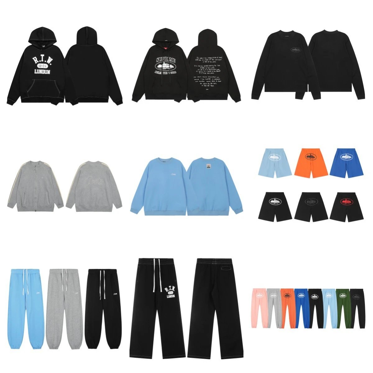 Unisex hooded sweatshirt set