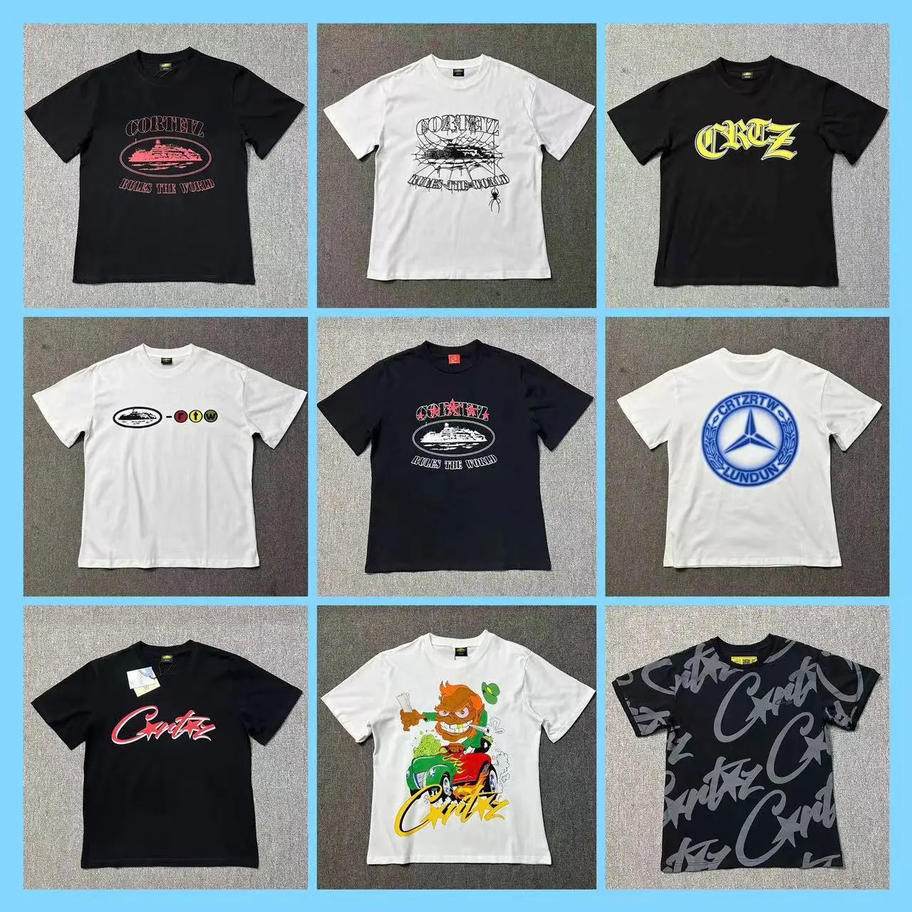 Casual street style loose half sleeves for men and women
