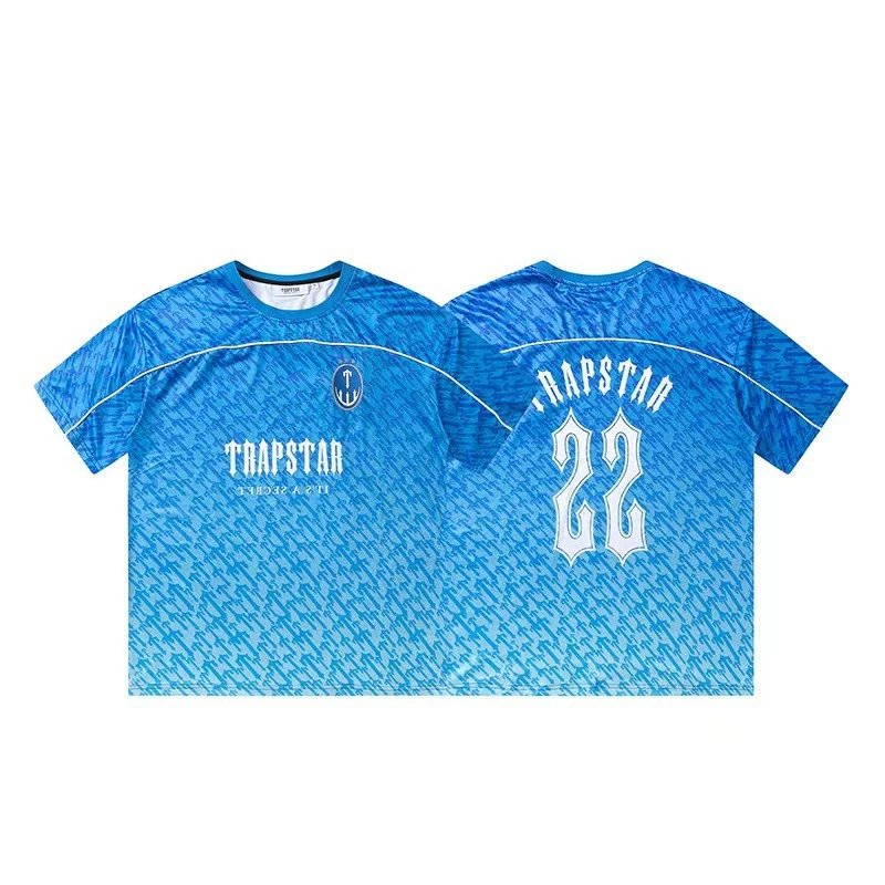 Basketball jersey football jersey gradient color sports short-sleeved T-shirt for men
