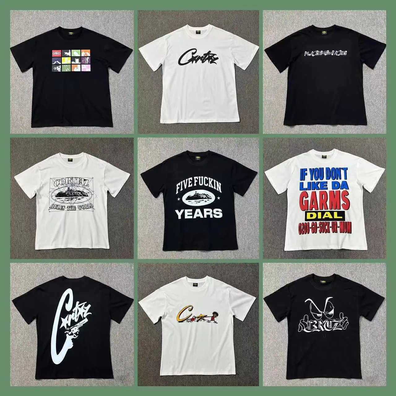 Men's and women's loose casual short-sleeved round neck T-shirts
