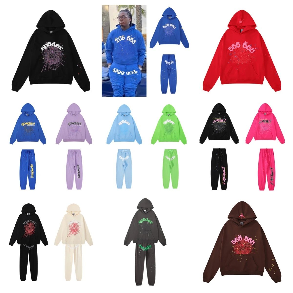 Sports men's and women's hoodies and sweatshirt sets