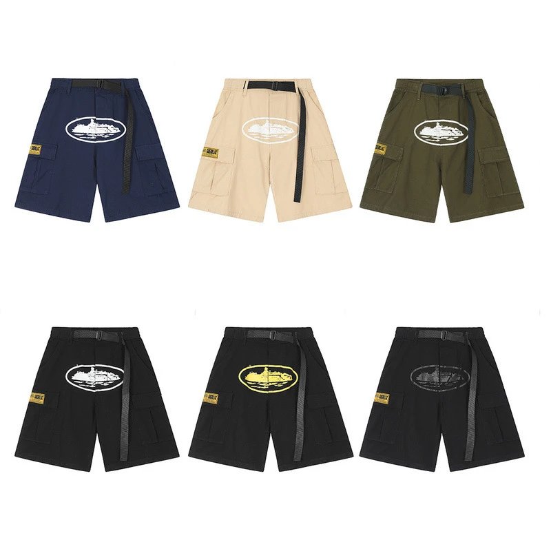 Men's summer loose cargo shorts mid-length pants