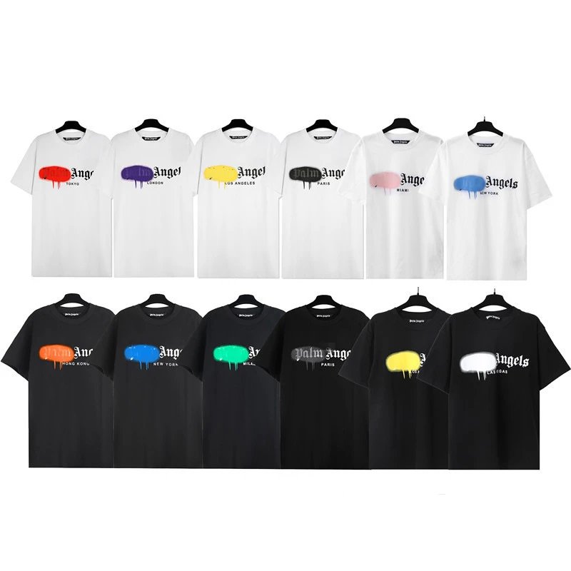 Round neck men's loose t-shirt couple short sleeves