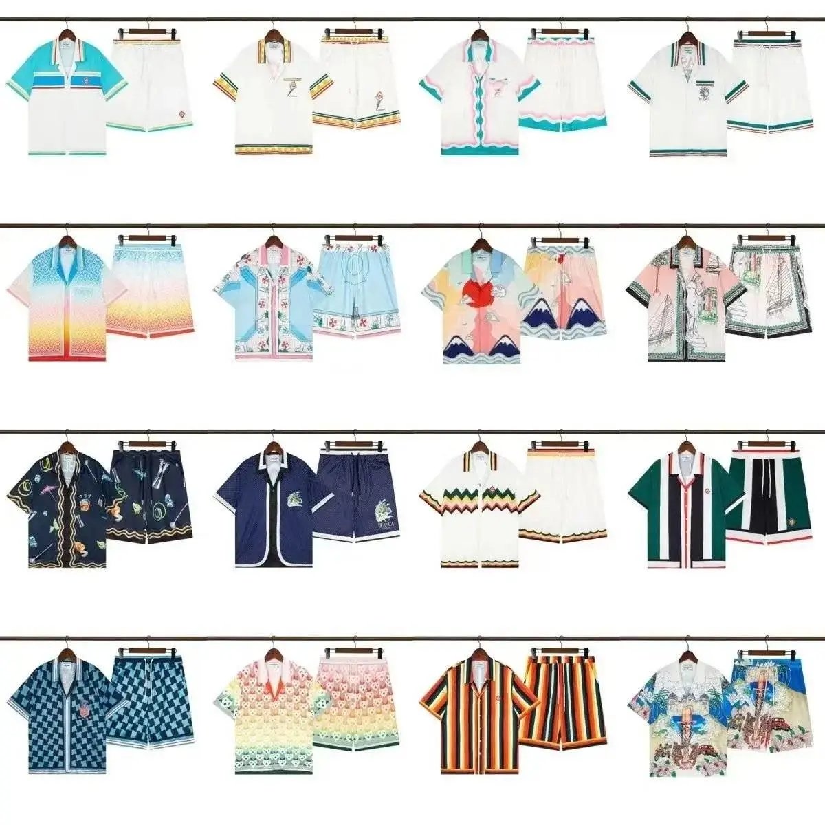 Fashionable short-sleeved shorts suit