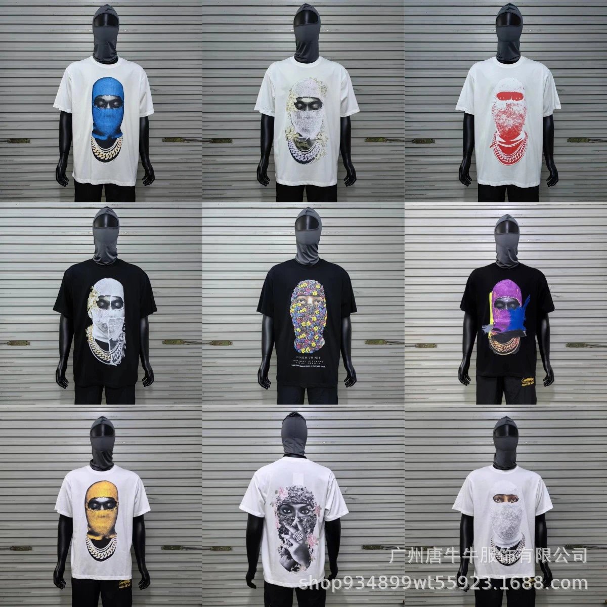 Couple clothing for men and women, large size loose pearl men's short-sleeved T-shirt for teenagers