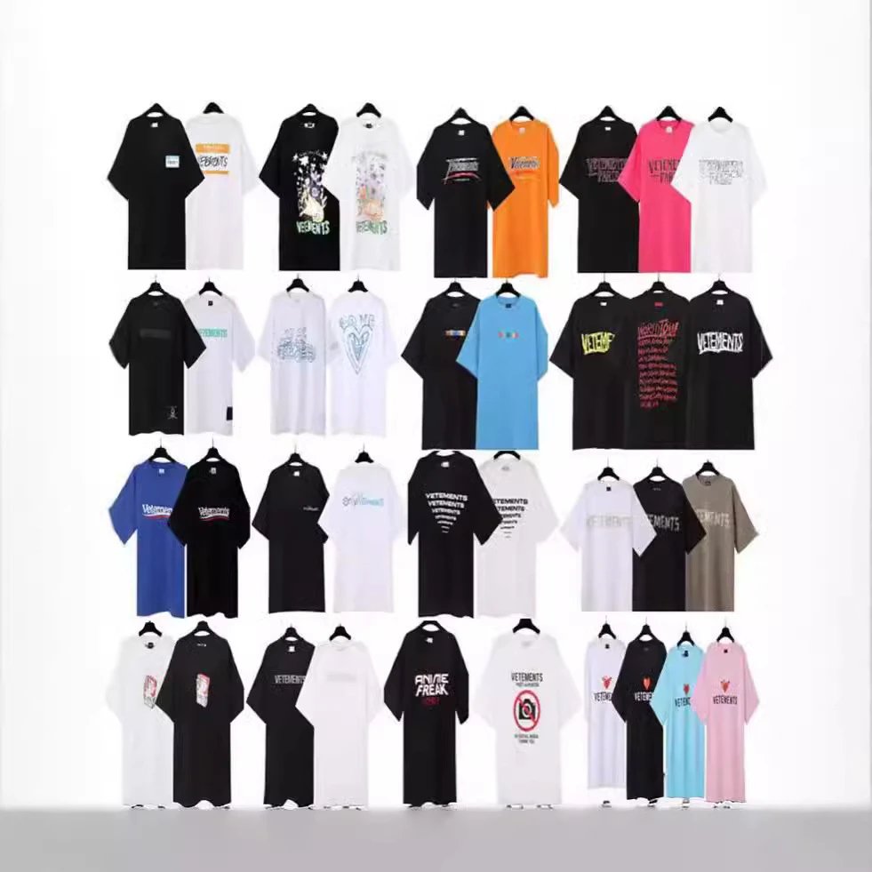 Men's and women's loose casual round neck short-sleeved T-shirts Distribution