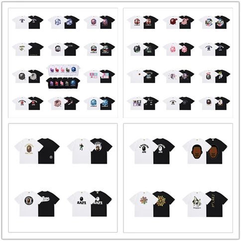 Loose short-sleeved street fashion casual T-shirts for men and women