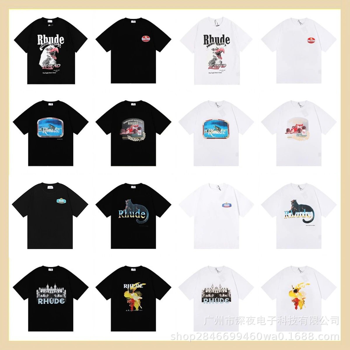 Versatile digital men's and women's short-sleeved T-shirt casual half-sleeve