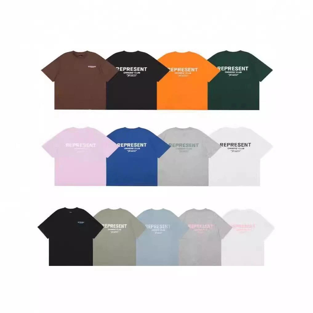 Couple loose round neck short sleeve trendy T-shirt