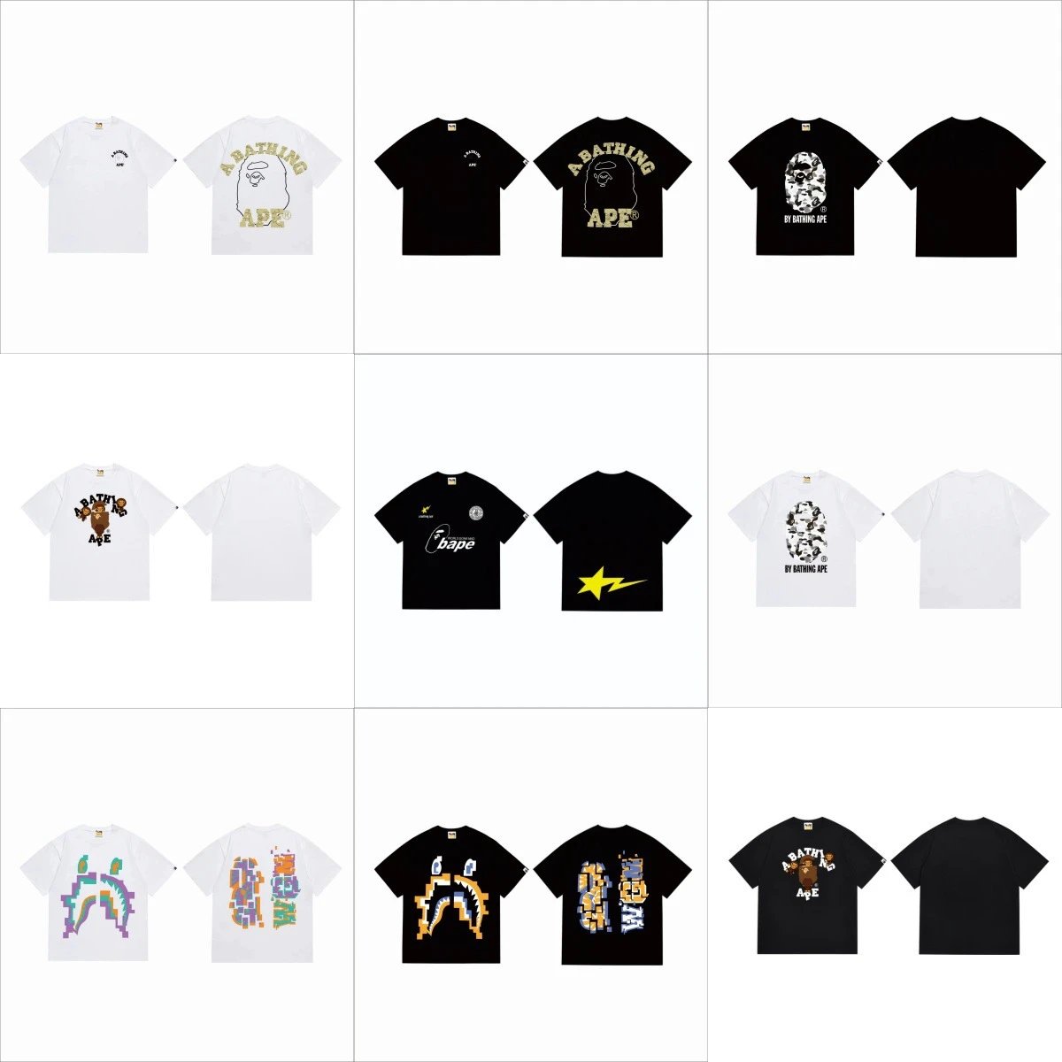 Couple clothing for men and women, large size loose pullover short-sleeved T-shirt for teenagers