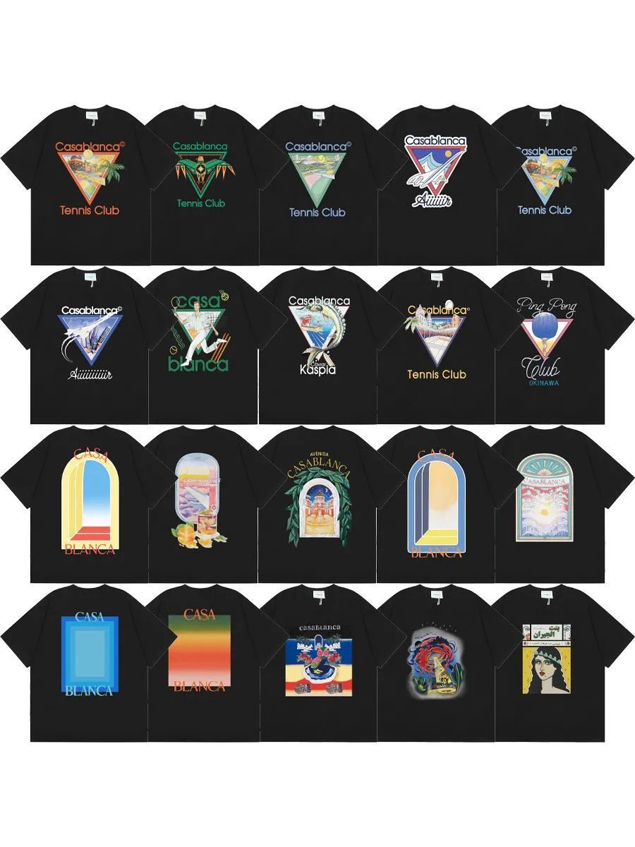 Men's and women's loose short-sleeved T-shirts
